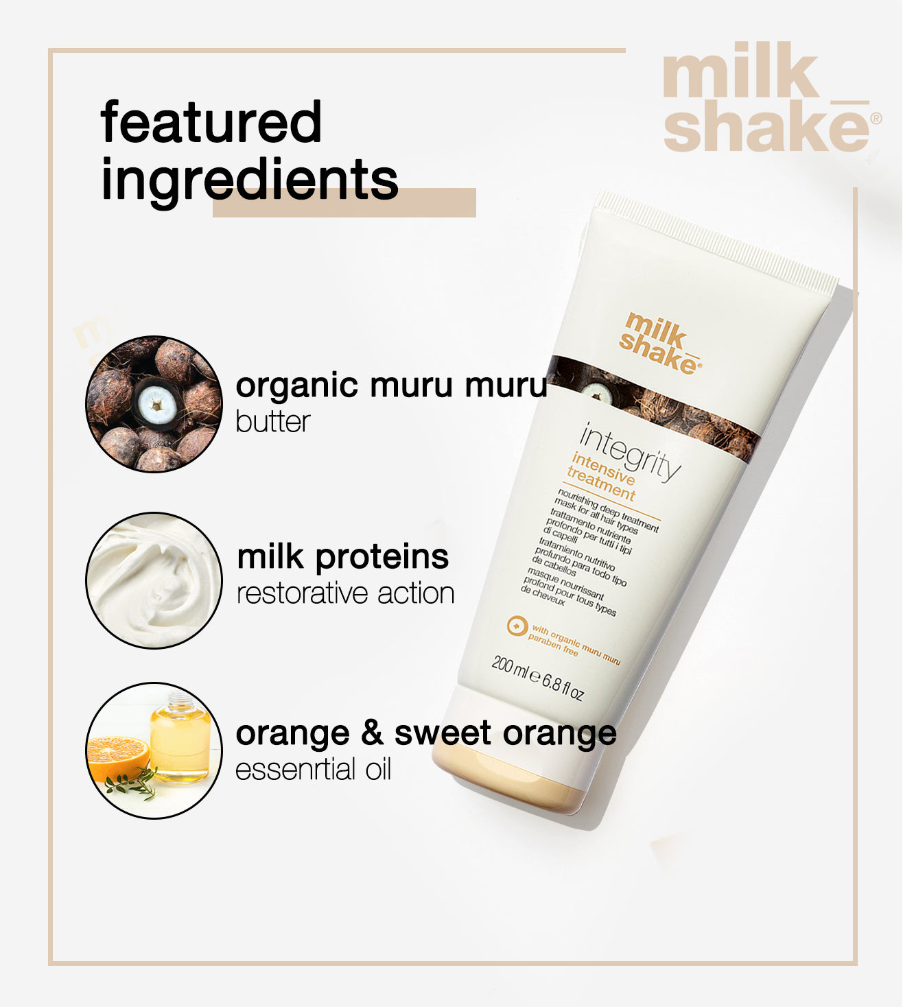 MILK SHAKE Integrity Intensive Treatment 6.8 Oz shops Set of 4