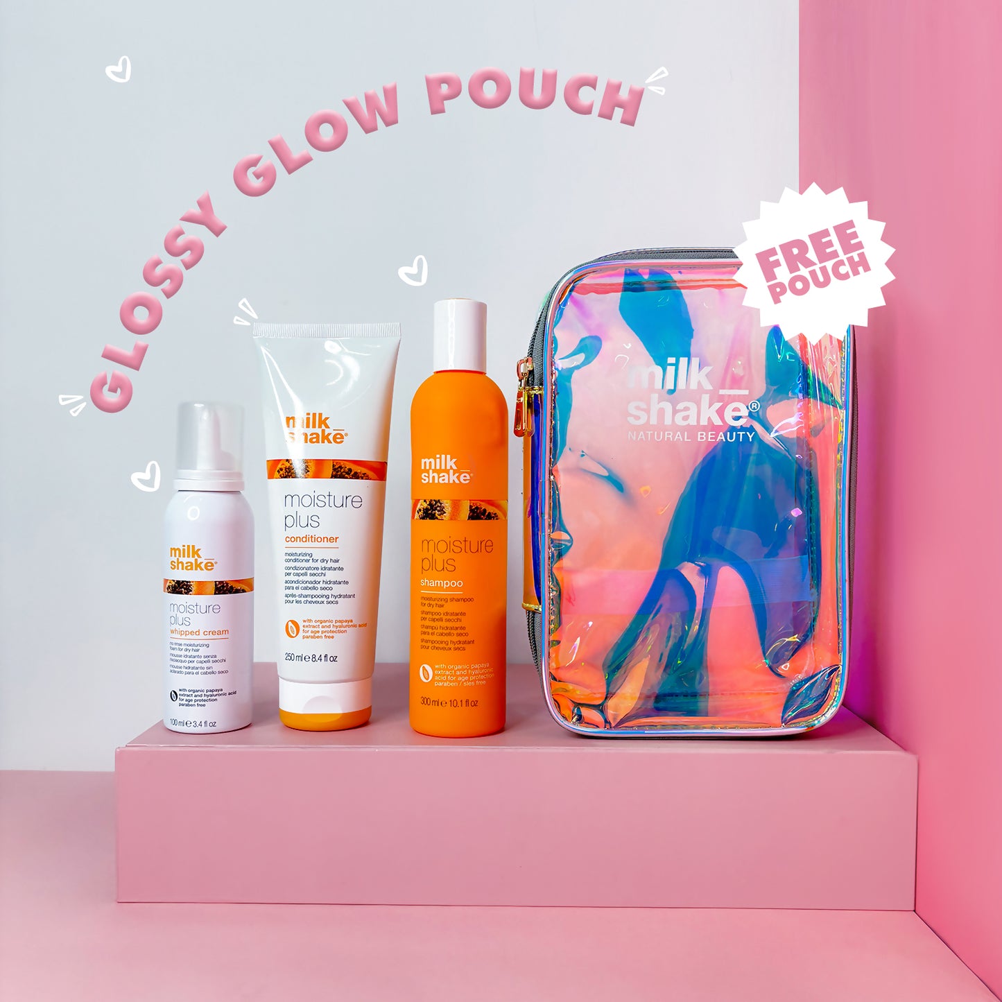 milk_shake® Moisture Plus Glossy Glow Kit with Free Travel Case